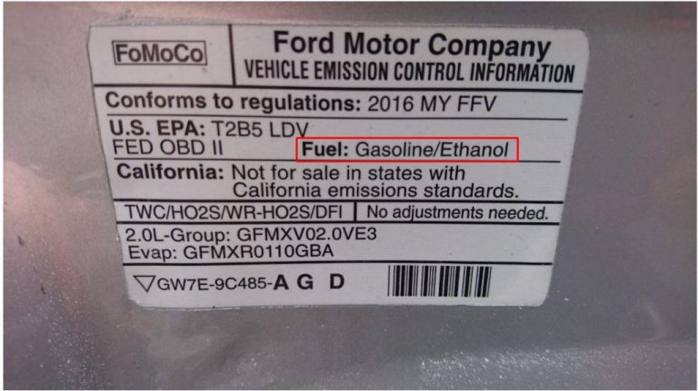 flex fuel ford focus
